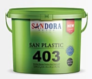سان پلاستیک 403
پوشرنگ نیم پلاستیک سفارشی 
استاندارد مات
(چاپ سبز)
12 کیلویی